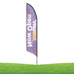 14 ft. Subway Now Open Feather Flag Kit