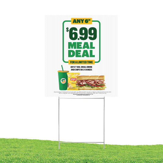 16"x18" 6.99 Meal Deal Yard Sign