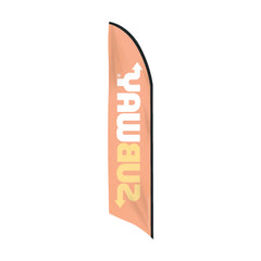 Subway Feather Flag Only - Orange Background