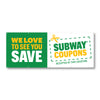 Subway Coupons Banner