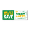 Subway Coupons Banner