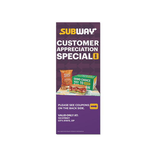 Subway Bag Stuffers - Customer Appreciation