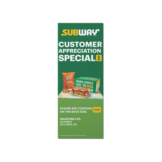 Subway Bag Stuffers - Customer Appreciation