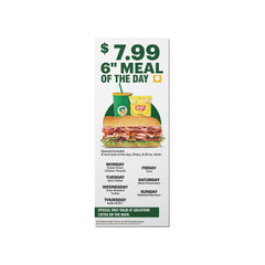 Subway Bag Stuffers - Meal of the Day
