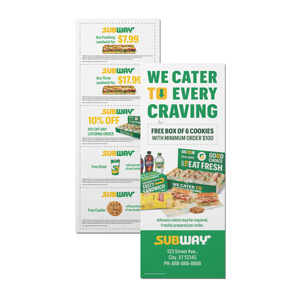 Subway Bag Stuffers - We cater to every craving