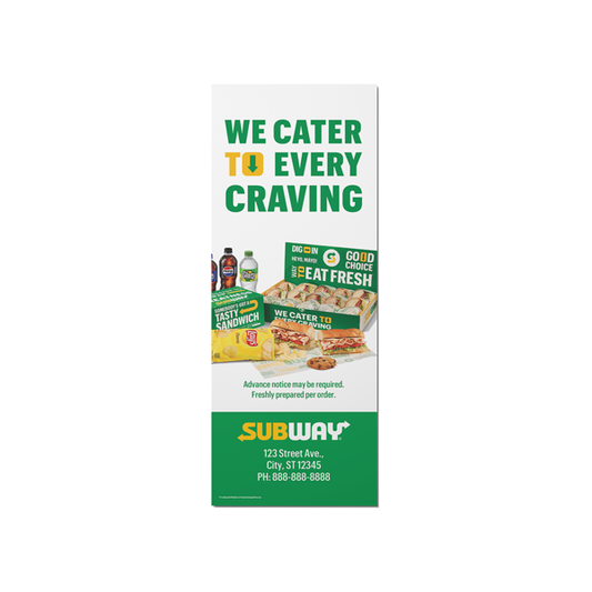 Subway Bag Stuffers - We cater to every craving - Single sided