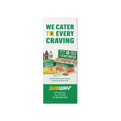 Subway Bag Stuffers - We cater to every craving - Single sided
