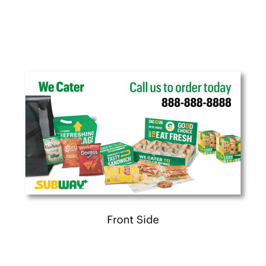Subway We Cater Promo Card