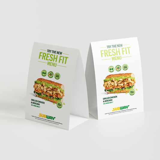 Subway Fresh Fit Table Tent