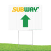 24"x18" Subway Ahead Directional Yard Sign