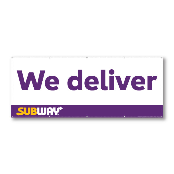 Subway We deliver Banner