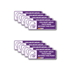 12"x4" Face Mask PVC Sign