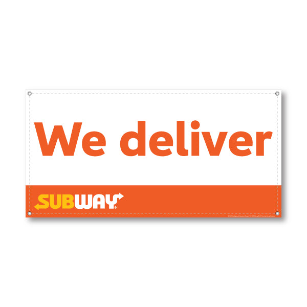 Subway We deliver Banner