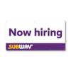 Subway Now hiring Banner