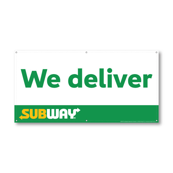 Subway We deliver Banner