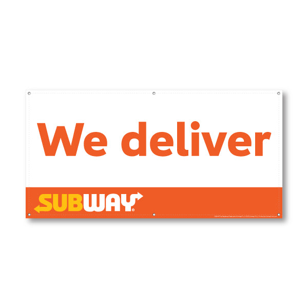 Subway We deliver Banner