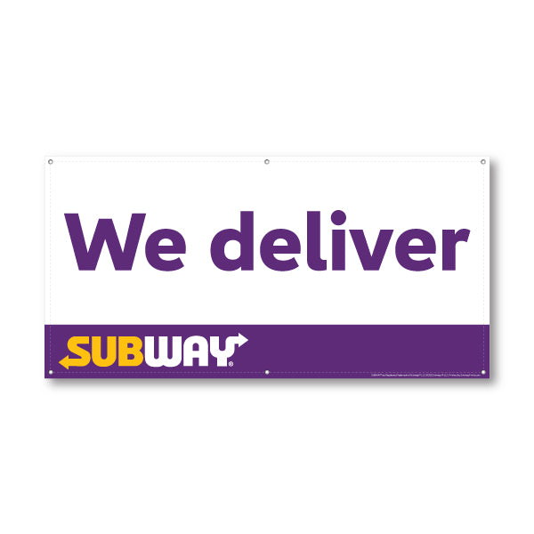 Subway We deliver Banner