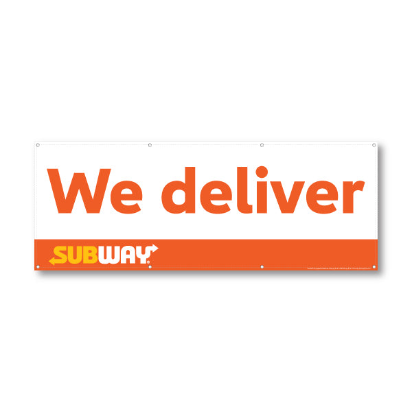 Subway We deliver Banner