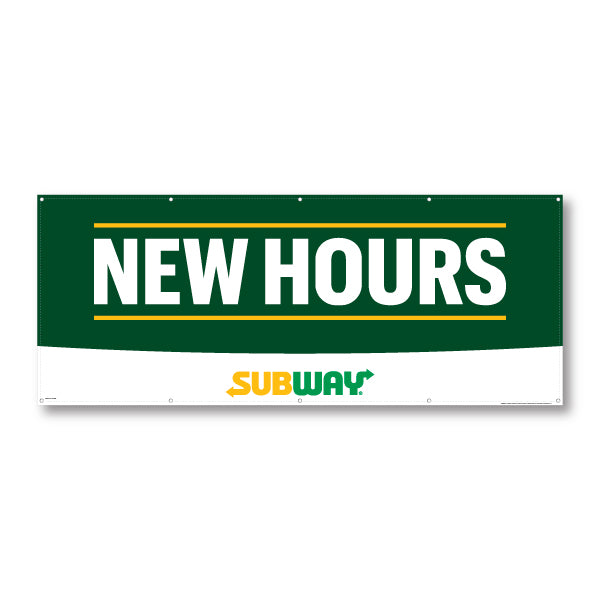 New Hours Banner