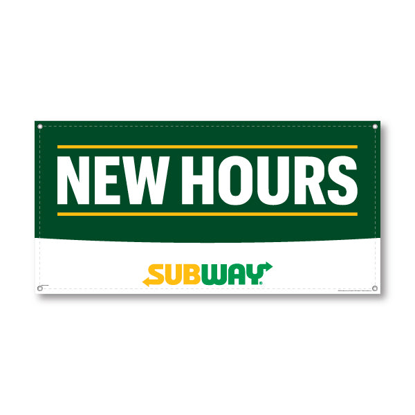 New Hours Banner