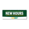 New Hours Banner