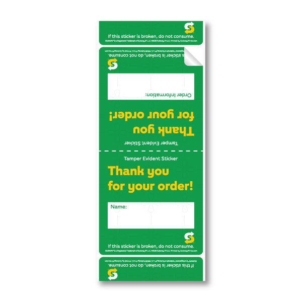 Tamper Evident Stickers - Pack of 500