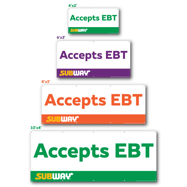 Subway Accepts EBT Banner