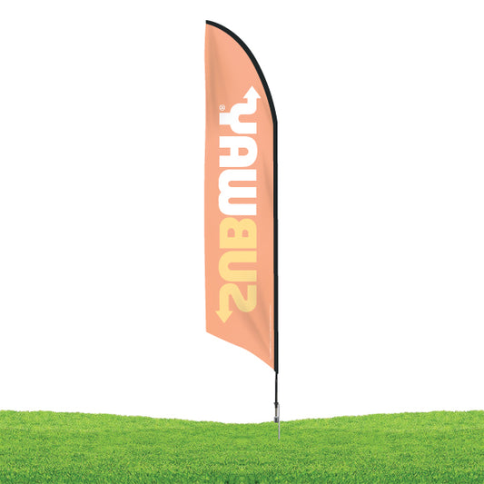 14 ft. Subway Feather Flag Kit - Orange Background