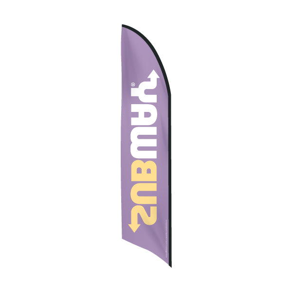 Subway Feather Flag Only - Purple Background