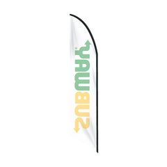 Subway Feather Flag Only - White Background
