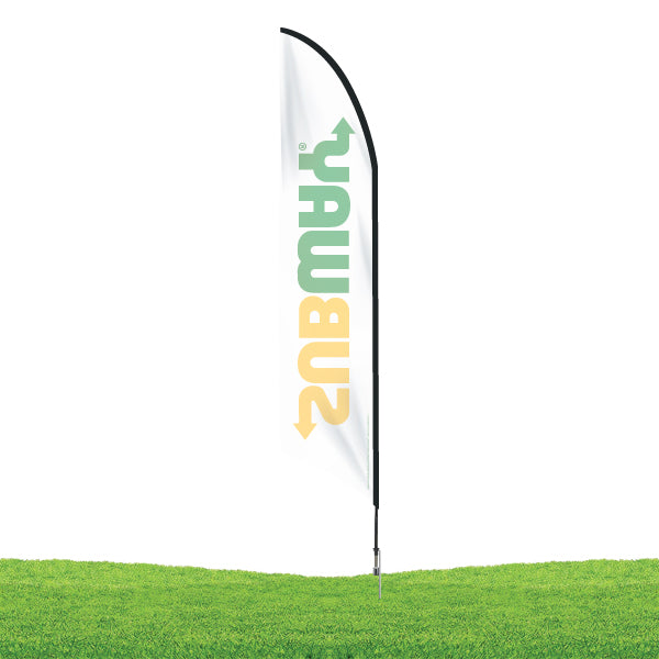 14 ft. Subway Feather Flag Kit - White Background