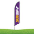 14 ft. Subway Feather Flag Kit - Purple Background