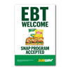 EBT Welcome 24X36 Window Cling